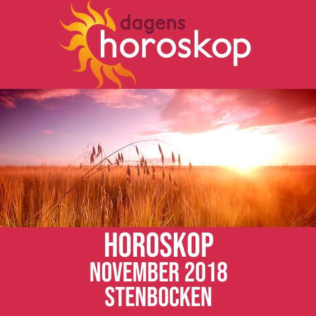Stenbocken: Horoskop November 2018