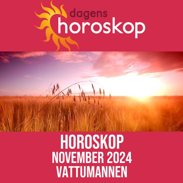Vattumannen: Horoskop November 2024