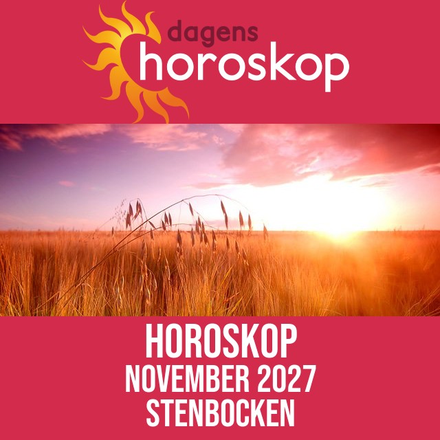 Stenbocken: Horoskop November 2027