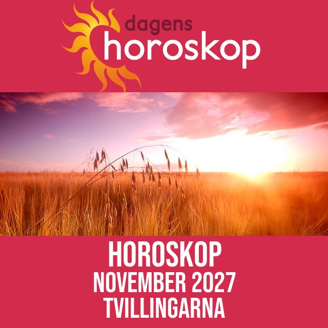 Tvillingarna: Horoskop November 2027