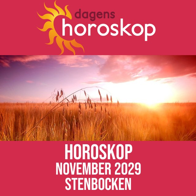 Stenbocken: Horoskop November 2029
