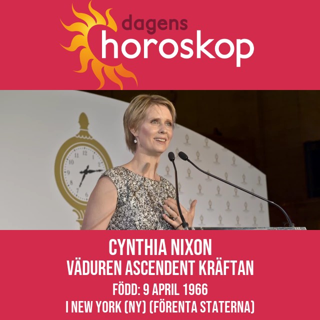 Cynthia Nixons insikter om astrologi för Väduren