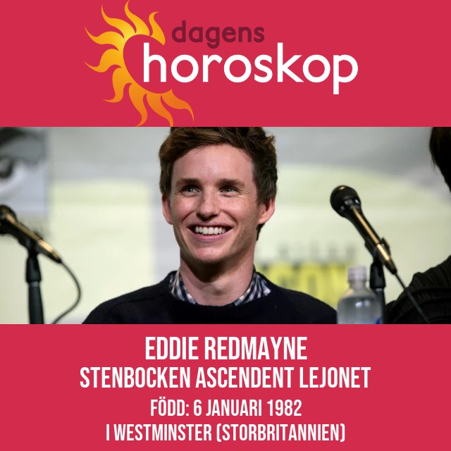 Eddie Redmayne om Stenbockens astrologi