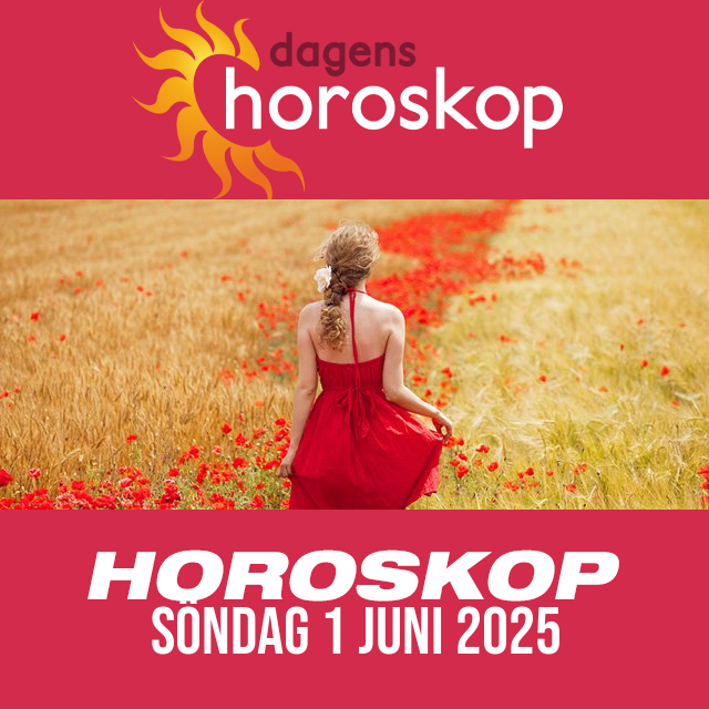 Daglig horoskop för Söndag 1 Juni 2025
