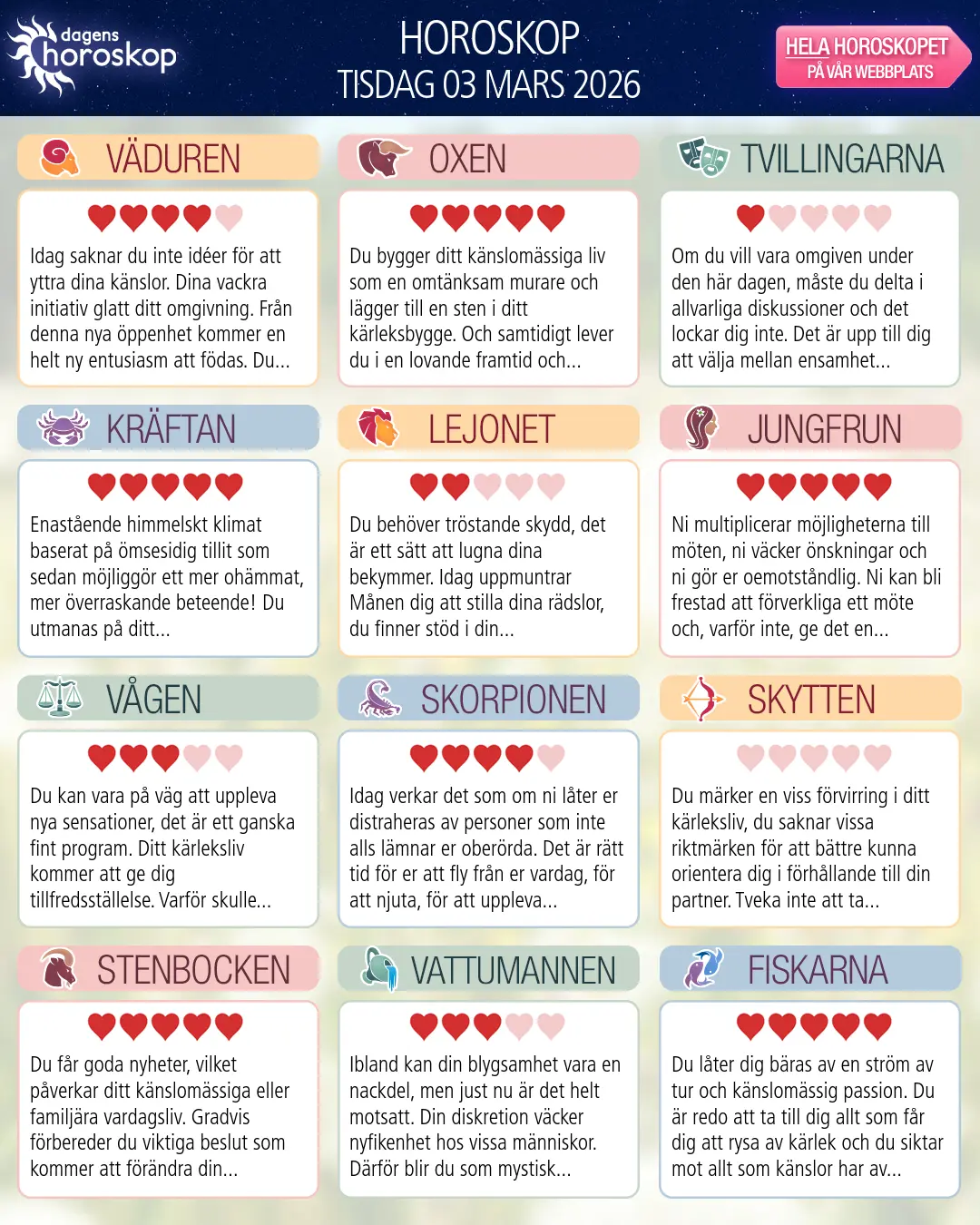 Skytten: Ditt horoskop för imorgon — 4 Mars 2026