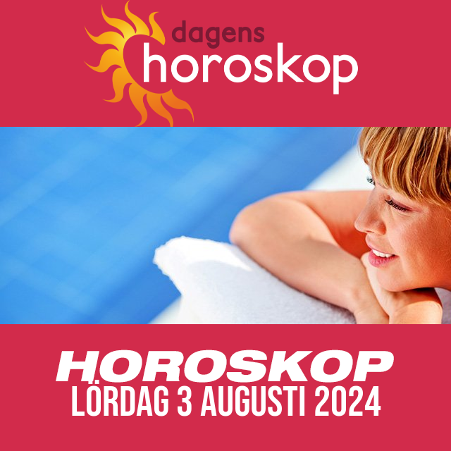 Daglig horoskop för Lördag 3 Augusti 2024