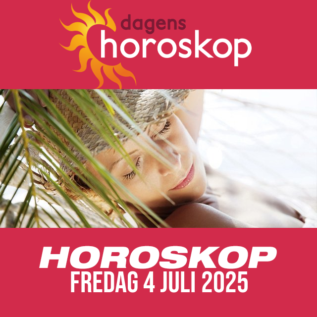 Daglig horoskop för Fredag 4 Juli 2025