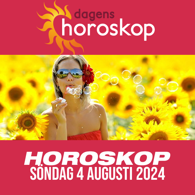 Daglig horoskop för Söndag 4 Augusti 2024