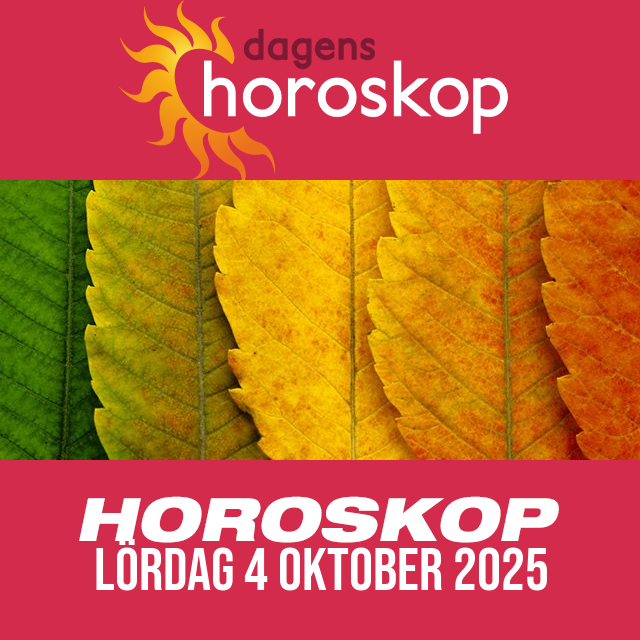 Daglig horoskop för Lördag 4 Oktober 2025
