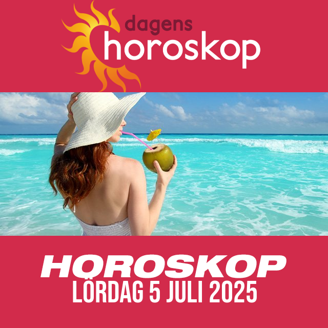 Daglig horoskop för Lördag 5 Juli 2025