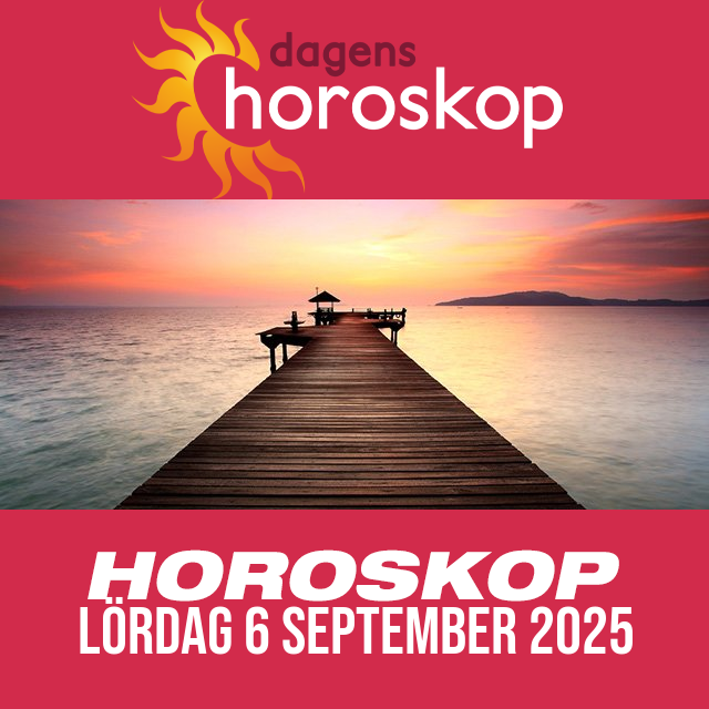 Daglig horoskop för Lördag 6 September 2025