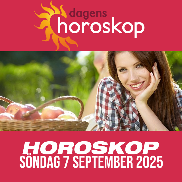 Daglig horoskop för Söndag 7 September 2025