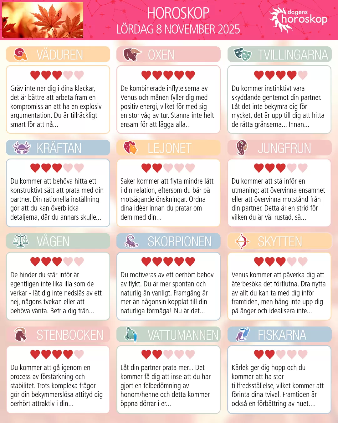 Skorpionen: ditt veckohoroskop för veckan 3 November 2025