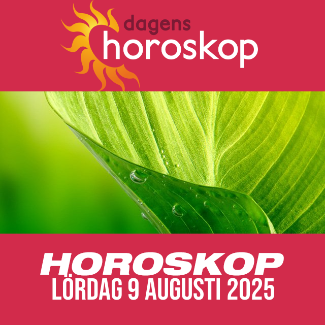 Daglig horoskop för Lördag 9 Augusti 2025