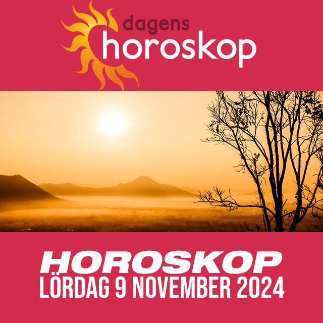 Daglig horoskop för Lördag 9 November 2024