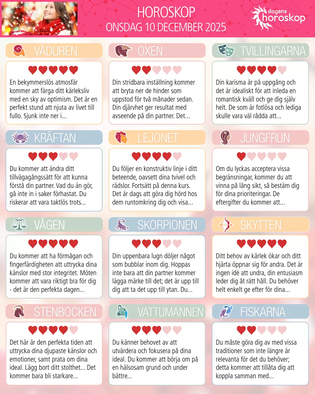 Horoskop för Skorpionen idag, 10 December 2025