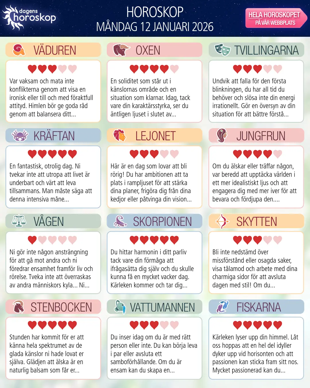Tvillingarna: ditt horoskop för 14 Januari 2026
