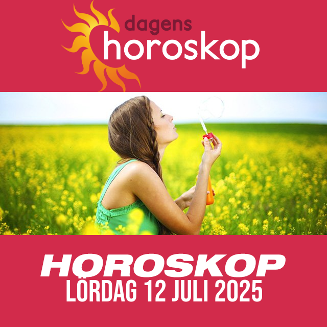 Daglig horoskop för Lördag 12 Juli 2025