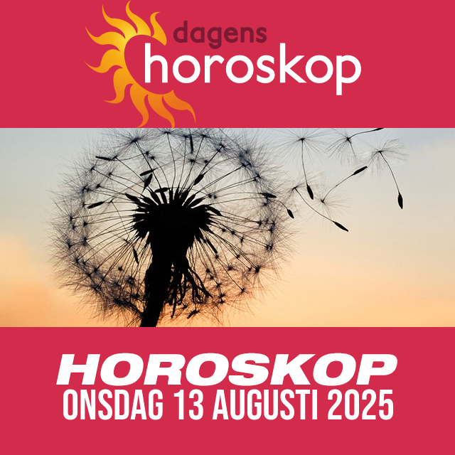 Daglig horoskop för Onsdag 13 Augusti 2025