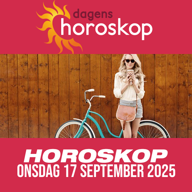 Daglig horoskop för Onsdag 17 September 2025