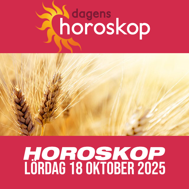 Daglig horoskop för Lördag 18 Oktober 2025