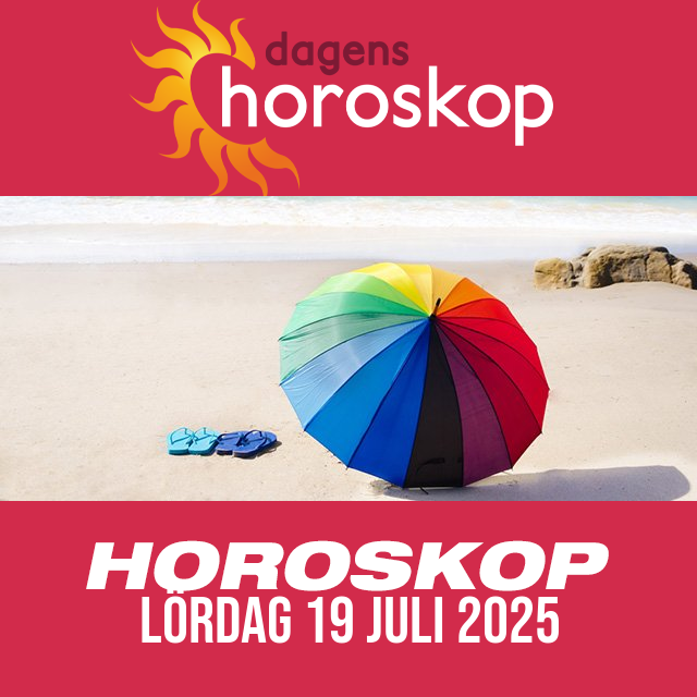 Daglig horoskop för Lördag 19 Juli 2025