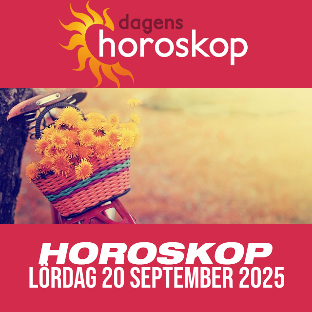 Daglig horoskop för Lördag 20 September 2025