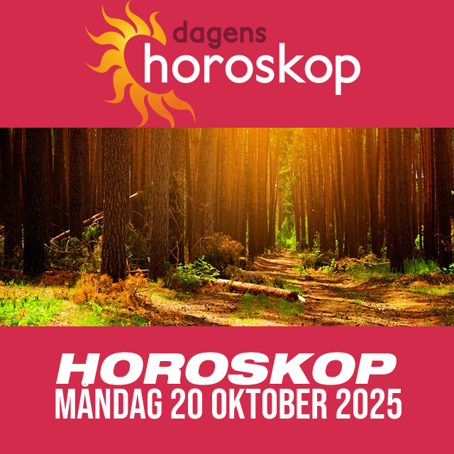 Daglig horoskop för Måndag 20 Oktober 2025