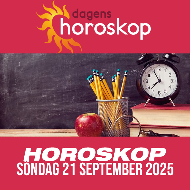 Daglig horoskop för Söndag 21 September 2025