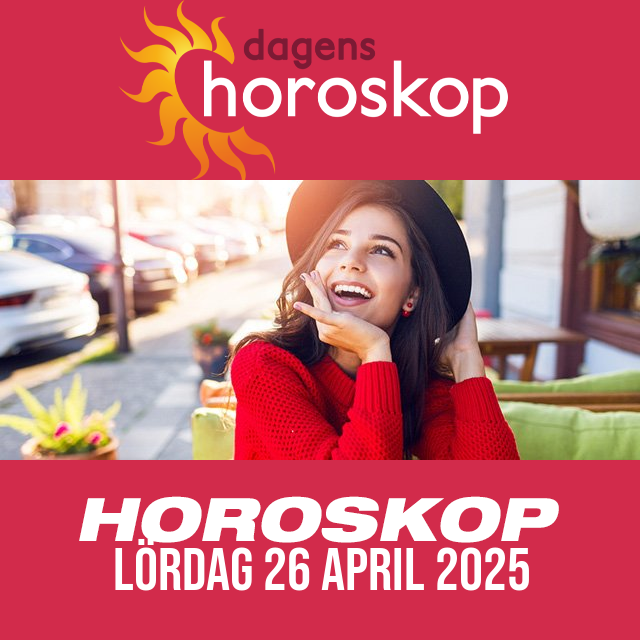 Daglig horoskop för Lördag 26 April 2025