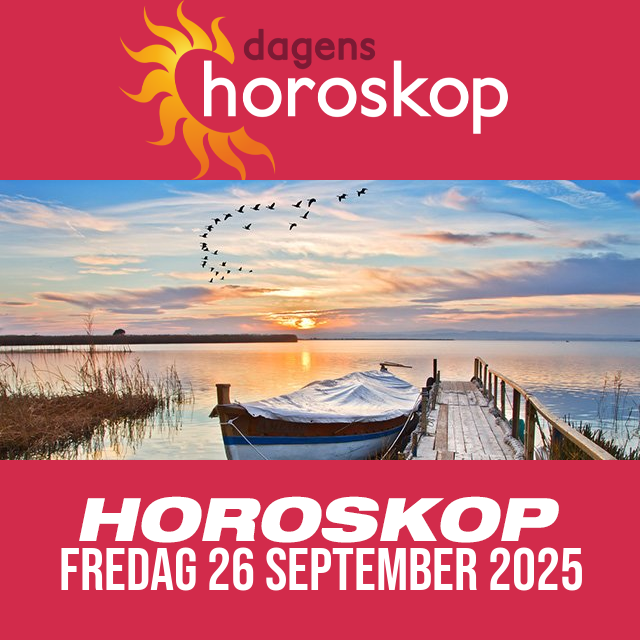 Daglig horoskop för Fredag 26 September 2025