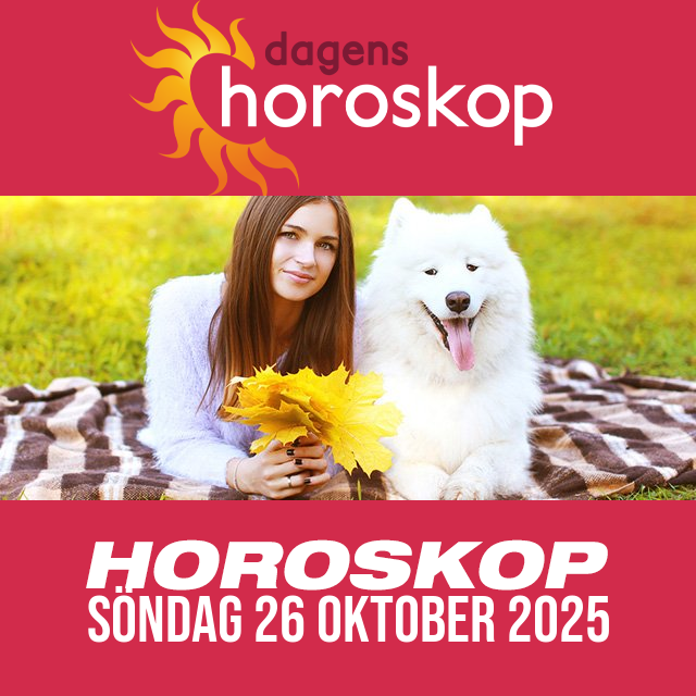 Daglig horoskop för Söndag 26 Oktober 2025