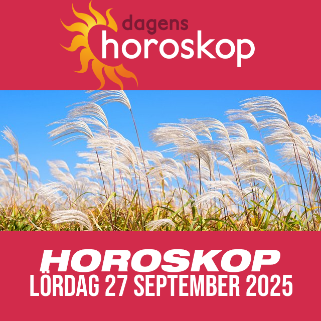 Daglig horoskop för Lördag 27 September 2025