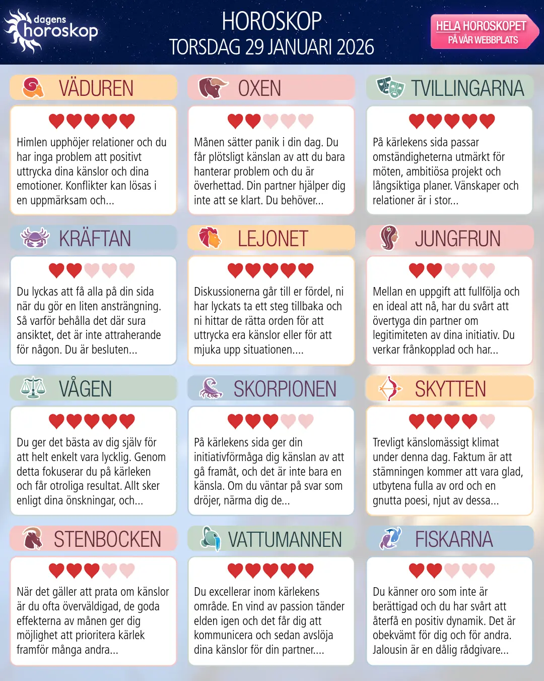 Horoskop för Jungfrun idag, 28 Januari 2026