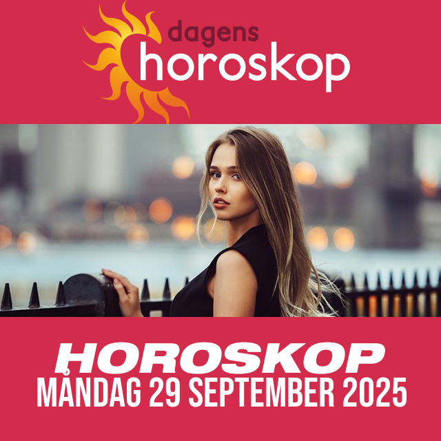 Daglig horoskop för Måndag 29 September 2025