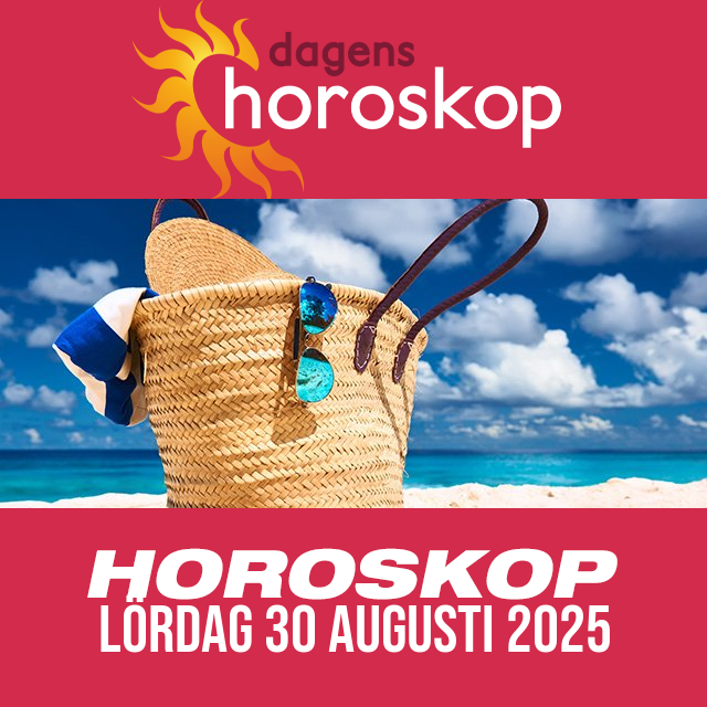 Daglig horoskop för Lördag 30 Augusti 2025